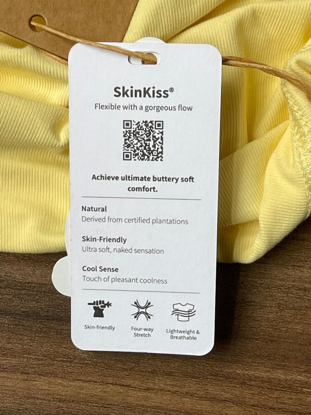 OGL Move - SkinKiss Surplice V-Neck Ruching Bra Top - Butter Yellow - XS - Picture 5 of 6